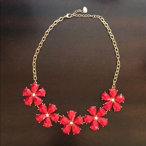 Red Flowered Necklace